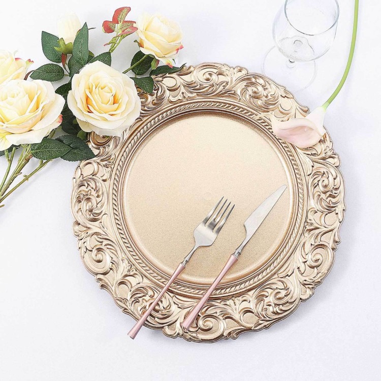 Charger Plates with Design