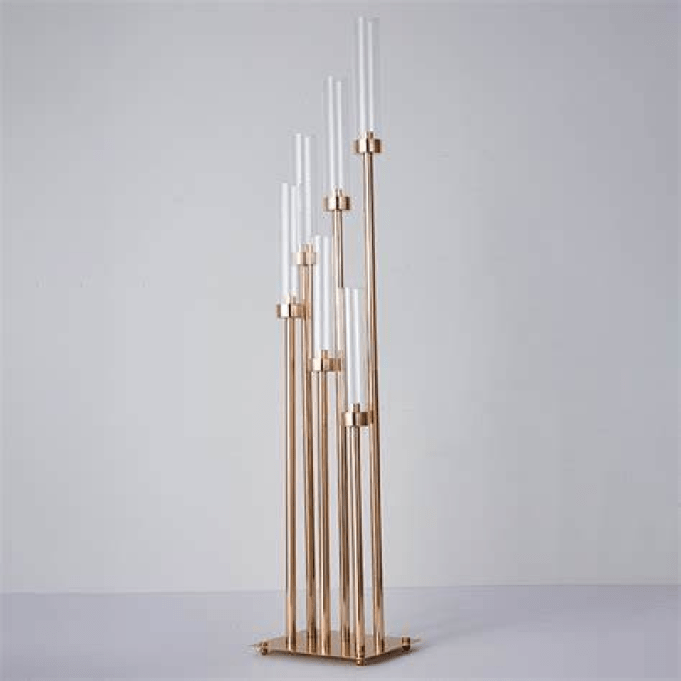 10 arm candelabra gold (10 pieces)