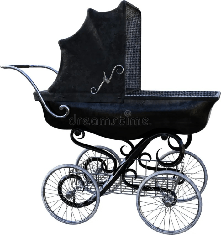 Baby Antique Carriage - Large