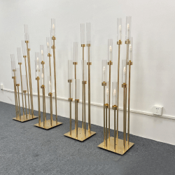 10 arm candelabra gold (10 pieces)