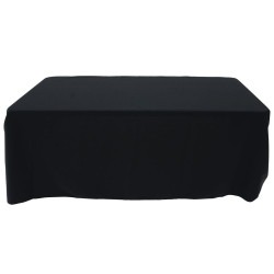 Black Rectangle Table Cloth