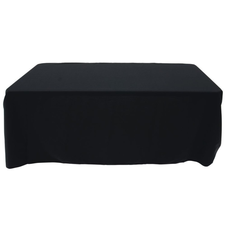 Black Rectangle Table Cloth