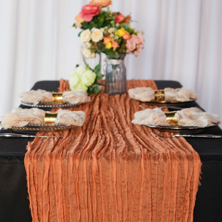 Table Runner (Cheese Cloth) - any color