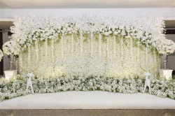 c69eddql 1747255381 Double Layer Backdrop with 5-7ft Floral Garland