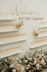 White Champagne Wall