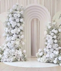 White Floral Arch Rentals