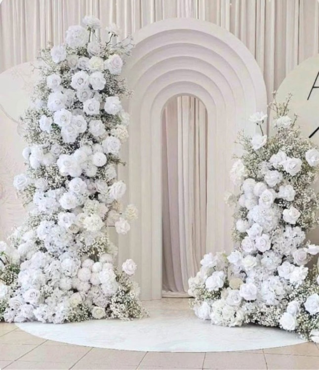 White Floral Arch Rentals