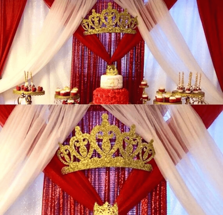 Crown Canopy Backdrop with Vintage