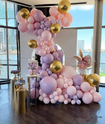 vc544mts 1747255275 Double Layer Backdrop with Balloon Garland