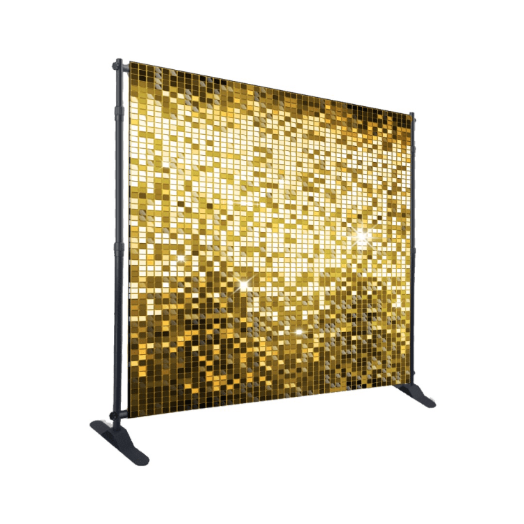 Shimmer Wall Rental - Gold